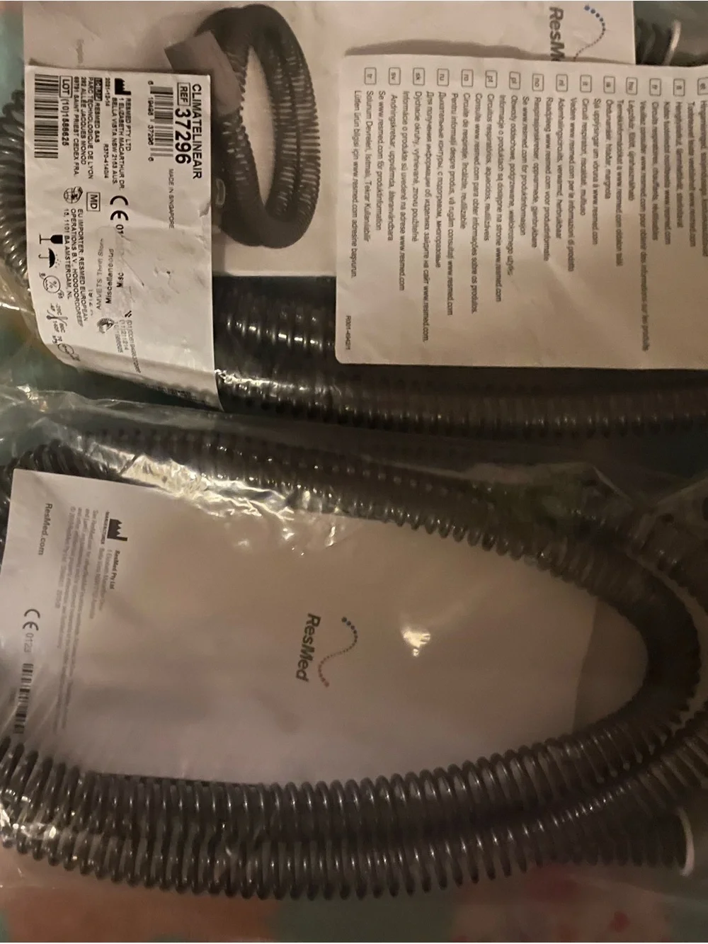 ResMed Black Spiral CPAP Tubing Hose